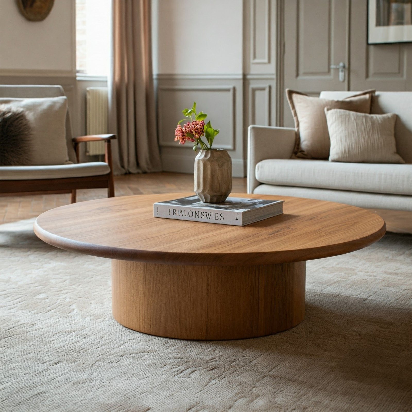 Sculptural modern table designed for contemporary living