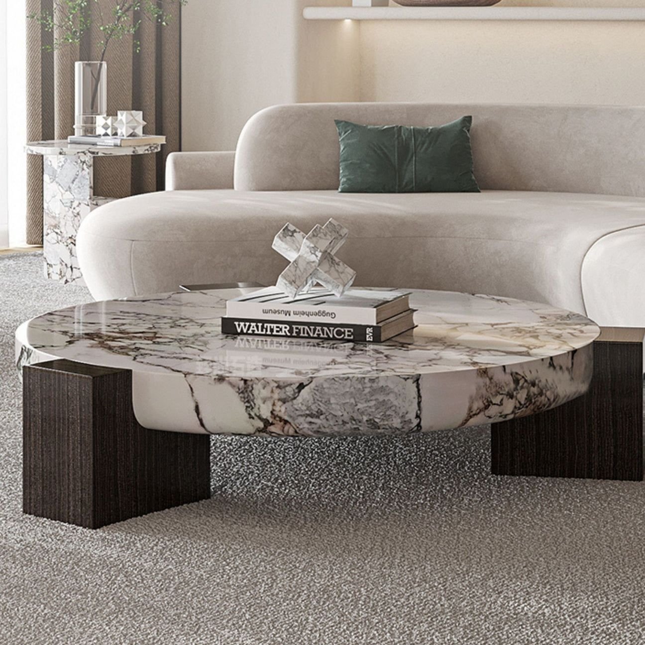 Realistic premium table in a contemporary interior by Tawakkal Interiors