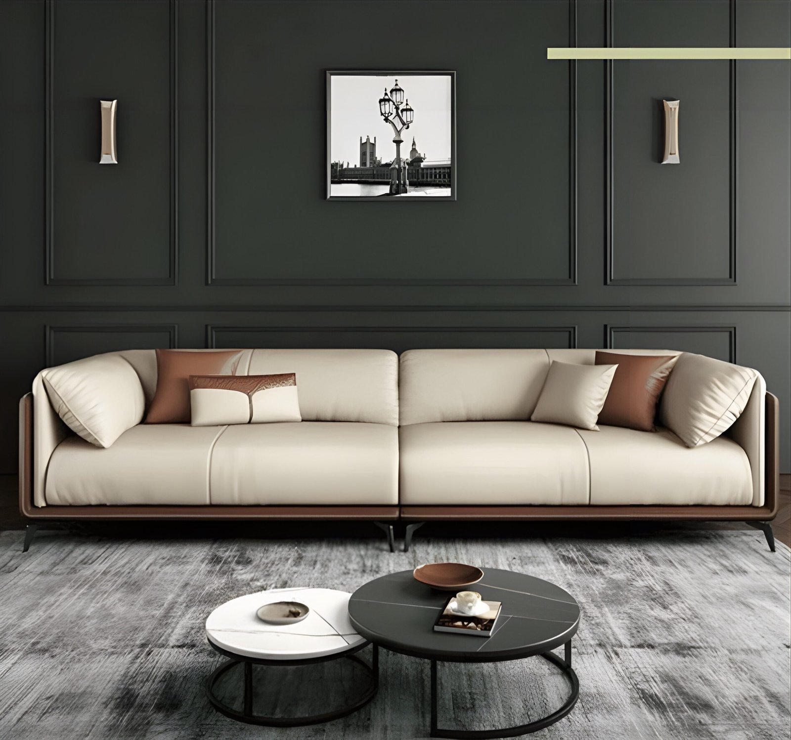 Contemporary modern furniture setting